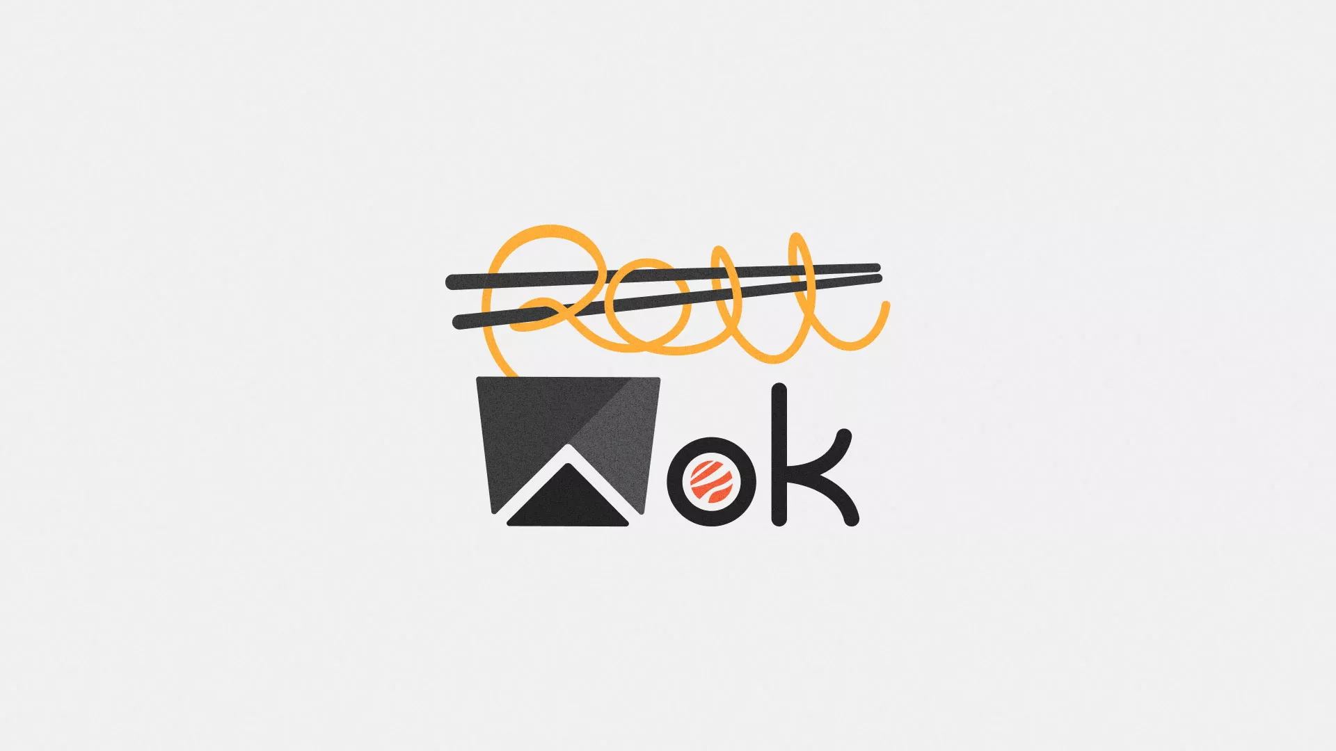 Разработка логотипа в Харовске для суши-бара «Roll Wok Club»